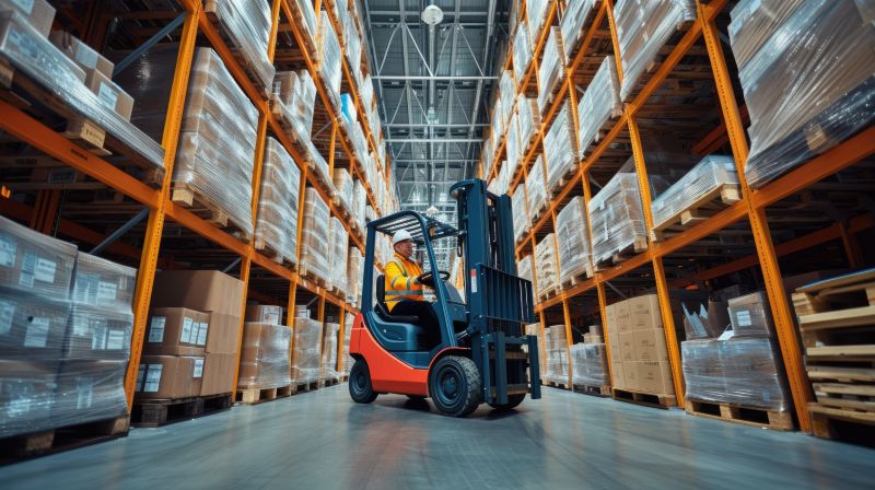 Straight Mast Forklift